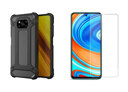 Etui Xarmor + szkło płaskie do Xiaomi Poco X3 Nfc