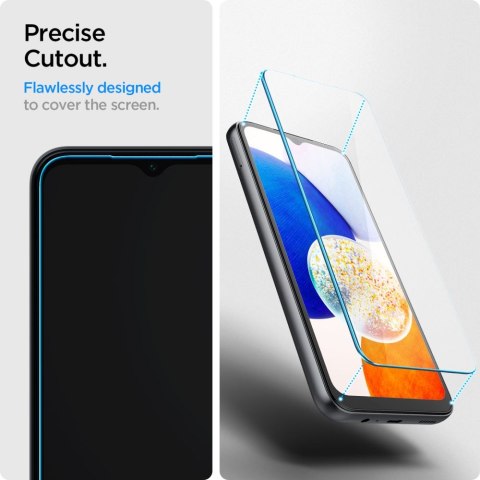 SZKŁO HARTOWANE SPIGEN GLAS.TR SLIM 2-PACK GALAXY A14 5G CLEAR