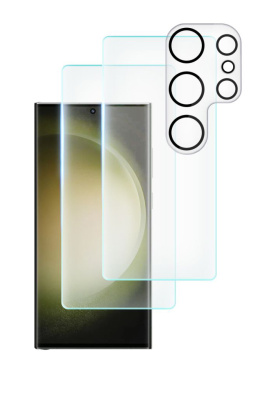 2x Szkło Hartowane UV + Szkło na Aparat do Samsung Galaxy S23 Ultra Clear