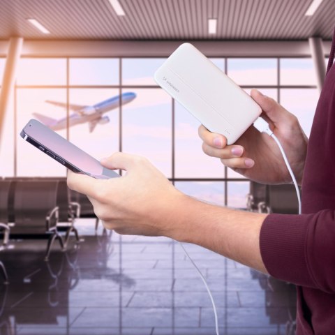Wozinsky powerbank 10000mAh 2 x USB biały (WPBWE1)