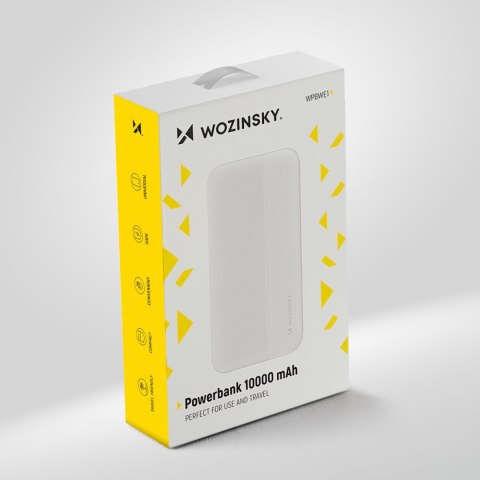 Wozinsky powerbank 10000mAh 2 x USB biały (WPBWE1)