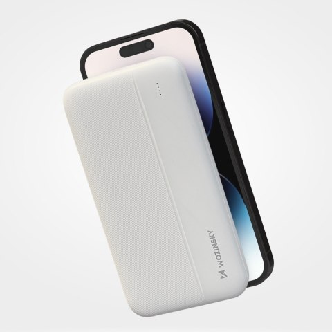 Wozinsky powerbank 10000mAh 2 x USB biały (WPBWE1)