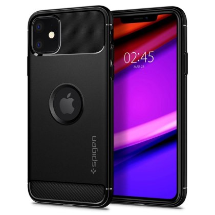 Etui Spigen do Iphone 11 Rugged Armor czarny