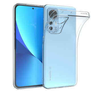 Etui CLEAR CASE 2mm z Osłoną Aparatu do Xiaomi 12 / 12X + Szkło Hartowane Płaskie