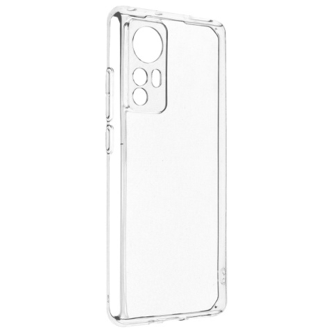 Etui CLEAR CASE 2mm z Osłoną Aparatu do Xiaomi 12 / 12X + Szkło Hartowane Płaskie