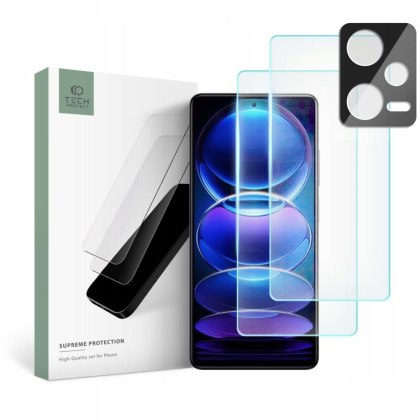 Szkło Hartowane Braders Zestaw do Xiaomi Redmi Note 12 Pro 5G / 12 Pro+ Plus 5G Clear