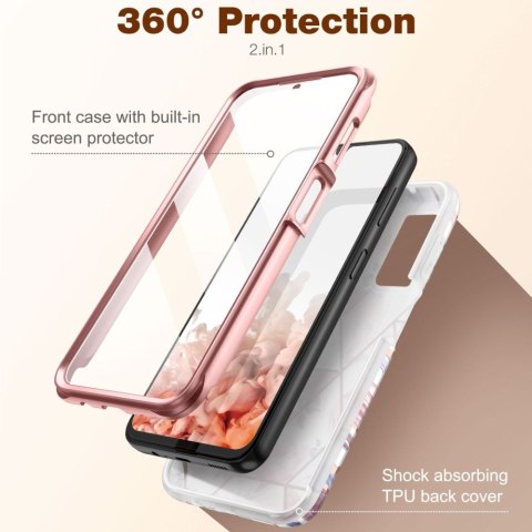 Etui z Szybką Velar Braders do Samsung Galaxy A14 4G / 5G Marble