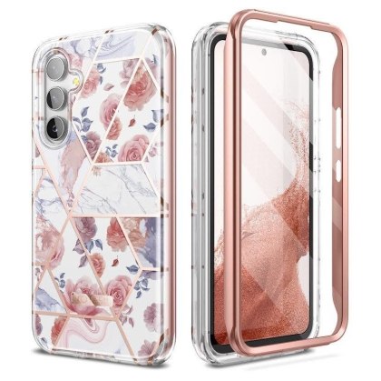 Etui z Szybką Velar Braders do Samsung Galaxy A54 5G Marble