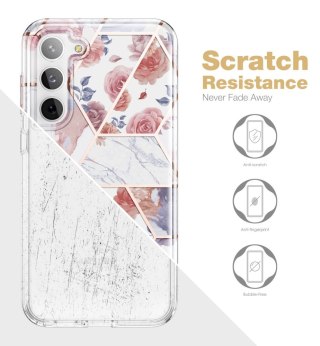 Etui z Szybką Velar Braders do Samsung Galaxy S23 Marble