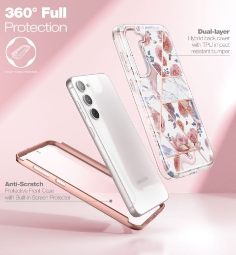 Etui z Szybką Velar Braders do Samsung Galaxy S23 Marble