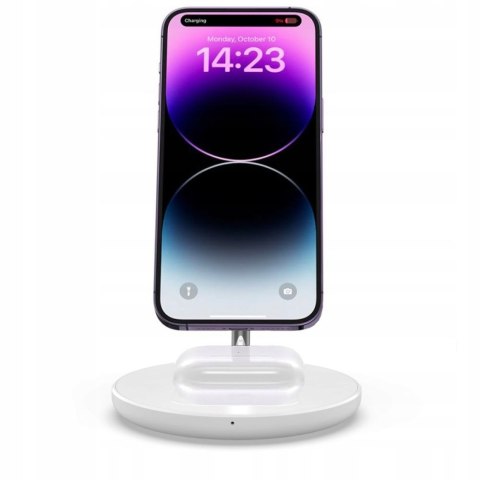 TECH-PROTECT QI15W-A21 2IN1 MAGNETIC MAGSAFE WIRELESS CHARGER WHITE