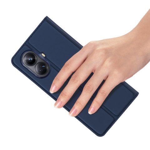 Dux Ducis Skin Pro etui do Realme 10 Pro+ pokrowiec z klapką portfel na kartę podstawka niebieskie