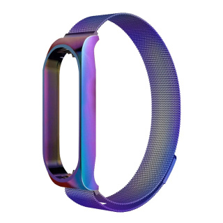 Opaska / Pasek Metal Braders do Xiaomi Mi Band 7 fioletowy