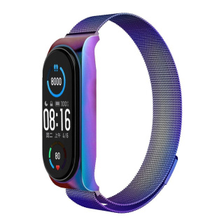 Opaska / Pasek Metal Braders do Xiaomi Mi Band 7 fioletowy