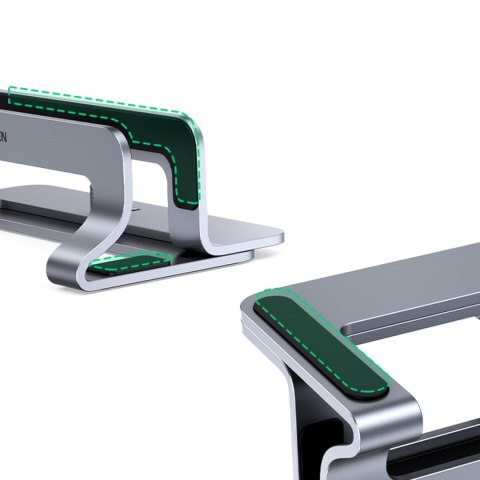 Ugreen aluminiowy pionowy stojak uchwyt podstawka na laptop tablet srebrny (LP258)