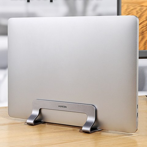 Ugreen aluminiowy pionowy stojak uchwyt podstawka na laptop tablet srebrny (LP258)