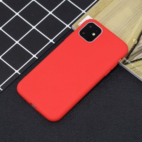 Elastyczne silikonowe etui Silicone Case do iPhone 11 Pro czerwony