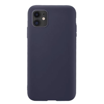 Elastyczne silikonowe etui Silicone Case do iPhone 11 ciemnoniebieski