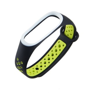 Silikonowa opaska do Xiaomi Mi Band 4 / Mi Band 3 czarno-zielona