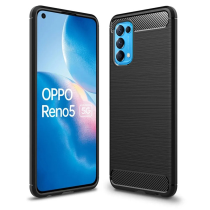 Etui Carbon Case do OPPO Reno 5 4G / Reno 5 5G / Reno 5K / Find X3 Lite czarny