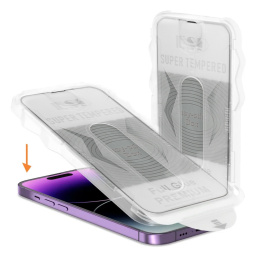 Szkło Hartowane Full Glue Easy-Stick Braders do iPhone XS Max Czarny