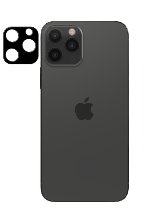 Szkło Hartowane na Cały Aparat Kamerę do iPhone 12 Pro Black