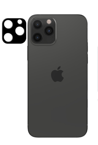 Szkło Hartowane na Cały Aparat Kamerę do iPhone 12 Pro Max Black