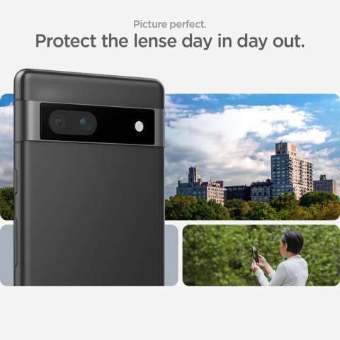 OSŁONA APARATU SPIGEN OPTIK.TR "EZ FIT" CAMERA PROTECTOR 2-PACK GOOGLE PIXEL 7A BLACK