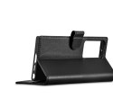 Etui ICarer Wallet Case do Samsung Galaxy S23 Ultra skórzany pokrowiec portfel czarne
