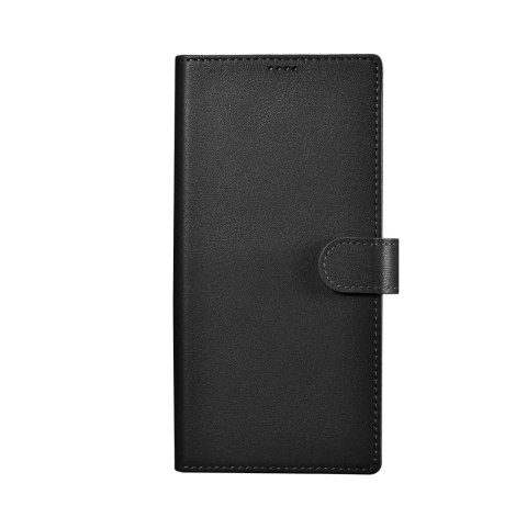 Etui ICarer Wallet Case do Samsung Galaxy S23 Ultra skórzany pokrowiec portfel czarne