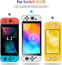 4x Szkło hartowane Nintendo Switch Oled zestaw + ramka montażowa