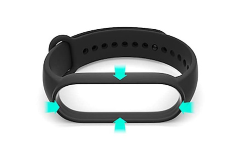 Opaska zamienna silikonowa do Xiaomi Mi Band 7 / 6 / 5 czarny