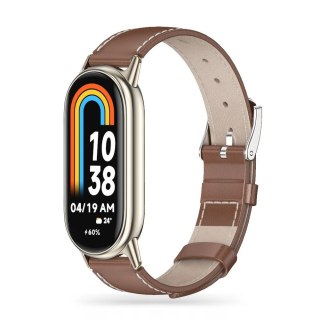 Pasek Leatherfit do Xiaomi Mi Band 8 / 8 NFC Brown