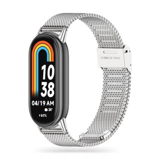 Pasek Milaneseband do Xiaomi Mi Band 8 / 8 NFC Silver