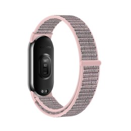 Pasek Nylon do Xiaomi Mi Band 8 / 8 NFC Pink