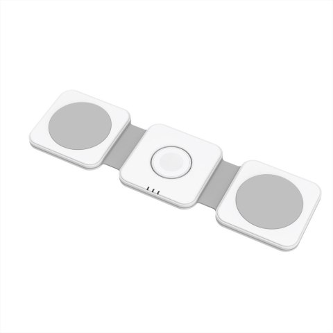 TECH-PROTECT QI15W-A24 3IN1 MAGNETIC MAGSAFE WIRELESS CHARGER WHITE