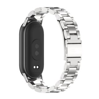 Pasek Stainless do Xiaomi Mi Band 8 / 8 NFC Silver