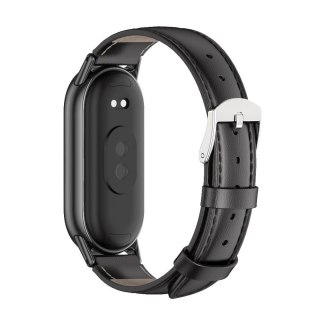 Pasek Leatherfit do Xiaomi Mi Band 8 / 8 NFC Black