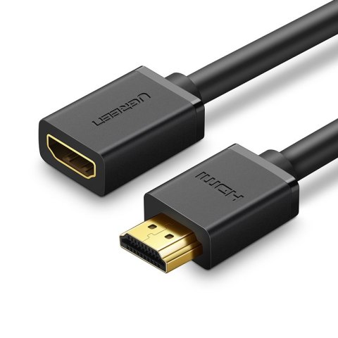 Ugreen kabel przejściówka HDMI (męski) - HDMI (żeński) 2.0 4K 1m czarny (HD107)