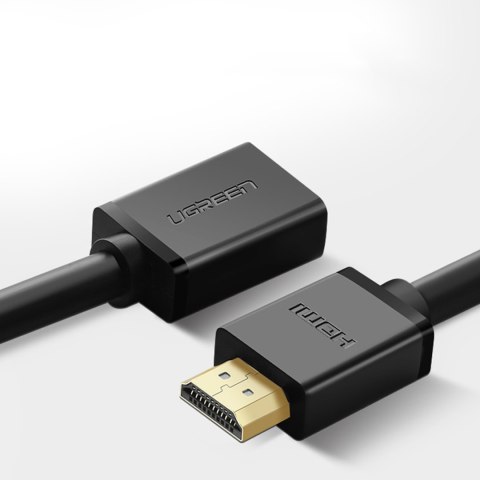 Ugreen kabel przejściówka HDMI (męski) - HDMI (żeński) 2.0 4K 1m czarny (HD107)