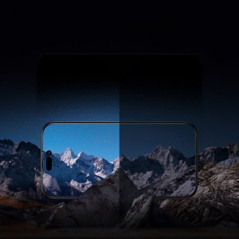 Baseus Privacy szkło hartowane do iPhone 14 Pro na cały ekran 0.4mm prywatyzujące filtr Anti Spy + zestaw montażowy