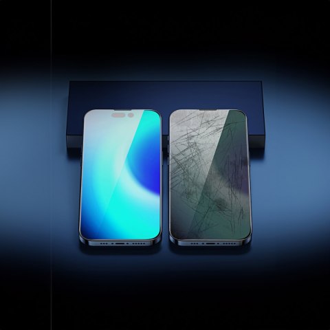 Baseus Privacy szkło hartowane do iPhone 14 Pro na cały ekran 0.4mm prywatyzujące filtr Anti Spy + zestaw montażowy