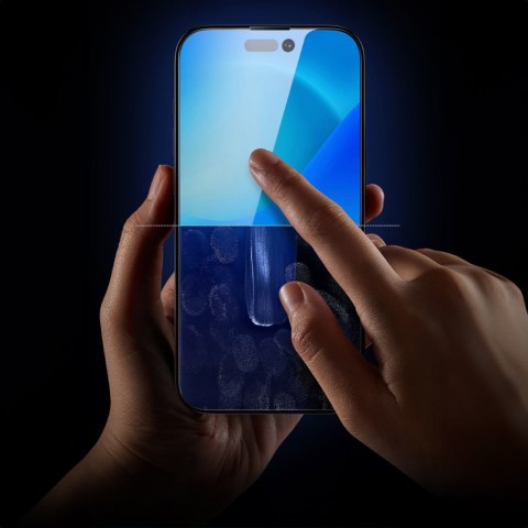 Baseus Privacy szkło hartowane do iPhone 14 Pro na cały ekran 0.4mm prywatyzujące filtr Anti Spy + zestaw montażowy