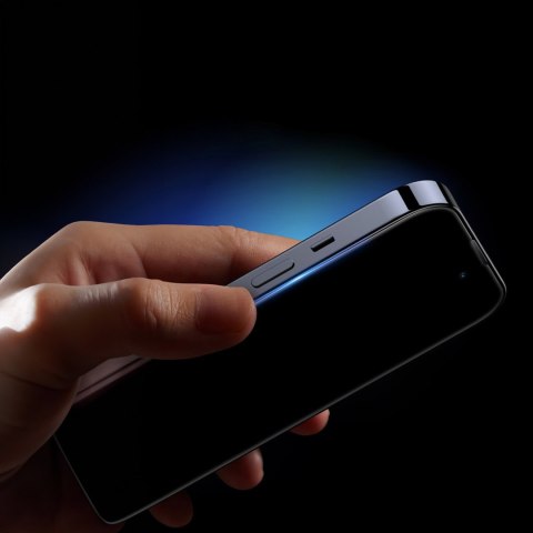 Baseus Privacy szkło hartowane do iPhone 14 Pro na cały ekran 0.4mm prywatyzujące filtr Anti Spy + zestaw montażowy