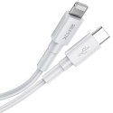 Baseus BMX Mini MFI wytrzymały kabel przewód USB Typ C PD 18W / Lightning 1.2m biały