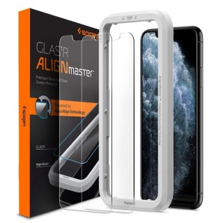 2x Szkło Hartowane Spigen Alm Glas.Tr Slim do iPhone 11 Pro / XS / X