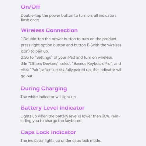 Brilliance klawiatura bluetooth etui iPad Pro 11'' (2018) / iPad Air 4 10.9'' / iPad Air 5 10.9'' / iPad 10 10.9'' (2022)