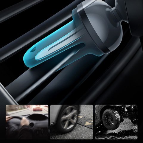 Ładowarka indukcyjna do samochodu MagSafe 15W USB C 25W Baseus CW01 - czarna