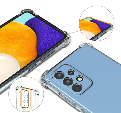 Etui Pancerne Anti Shock do Samsung Galaxy A71 przezroczysty