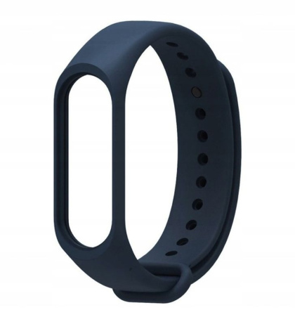 Opaska Silikonowa do Xiaomi Mi Band 5 4 3 granatowy